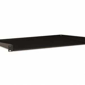 1U 12 Inch Component Shelf - Black