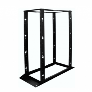 4-Post 45U Adjustable Open Frame Rack - Black